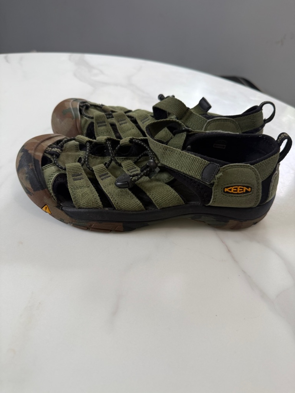 Keen Kids Olive Green and Black Closed-Toe Sport Sandals